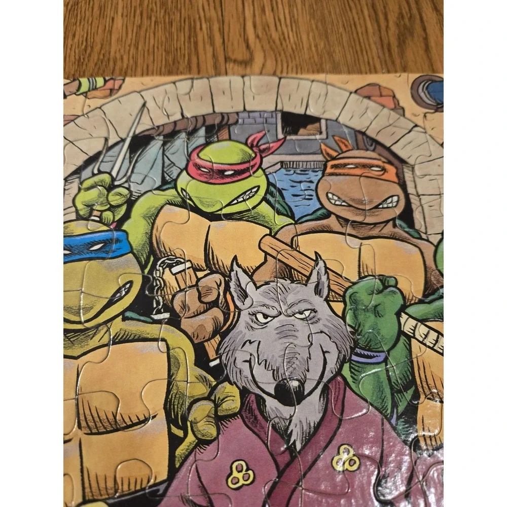 Vintage TMNT Splinter Puzzle Complete 100 Pc 1987 Mirage Studios Teenage Mutant